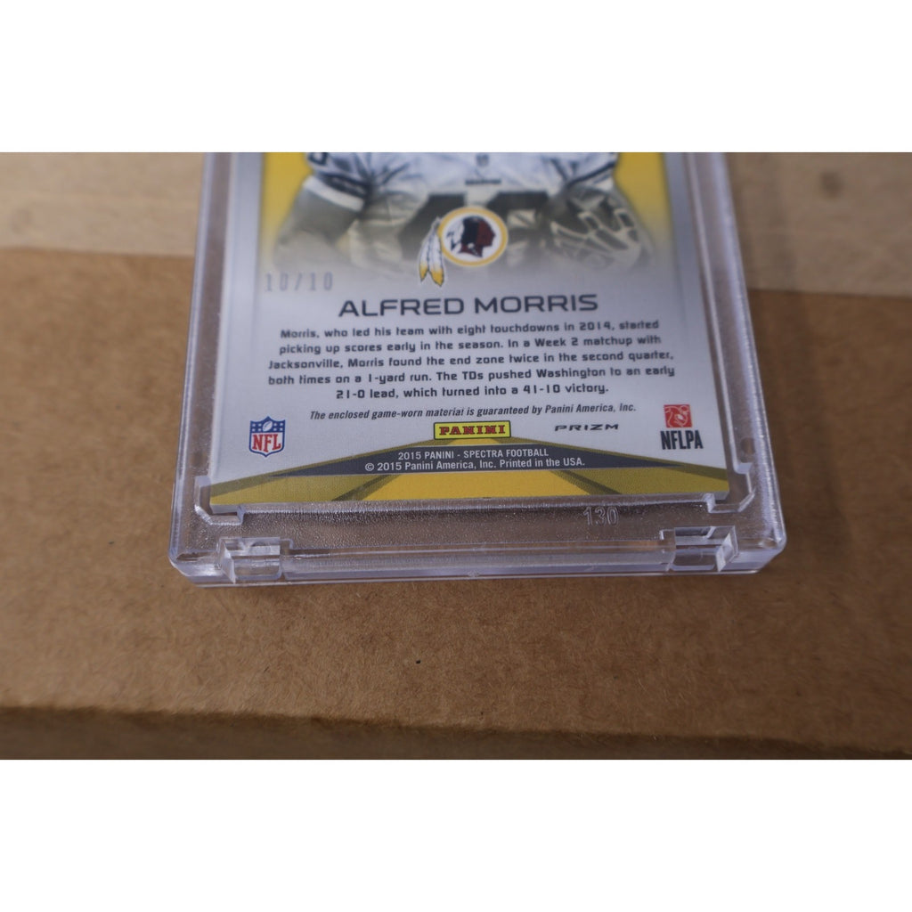 Alfred Morris 2015 Panini Spectra Sunday Best GU Jersey Card Pink Prizm /10