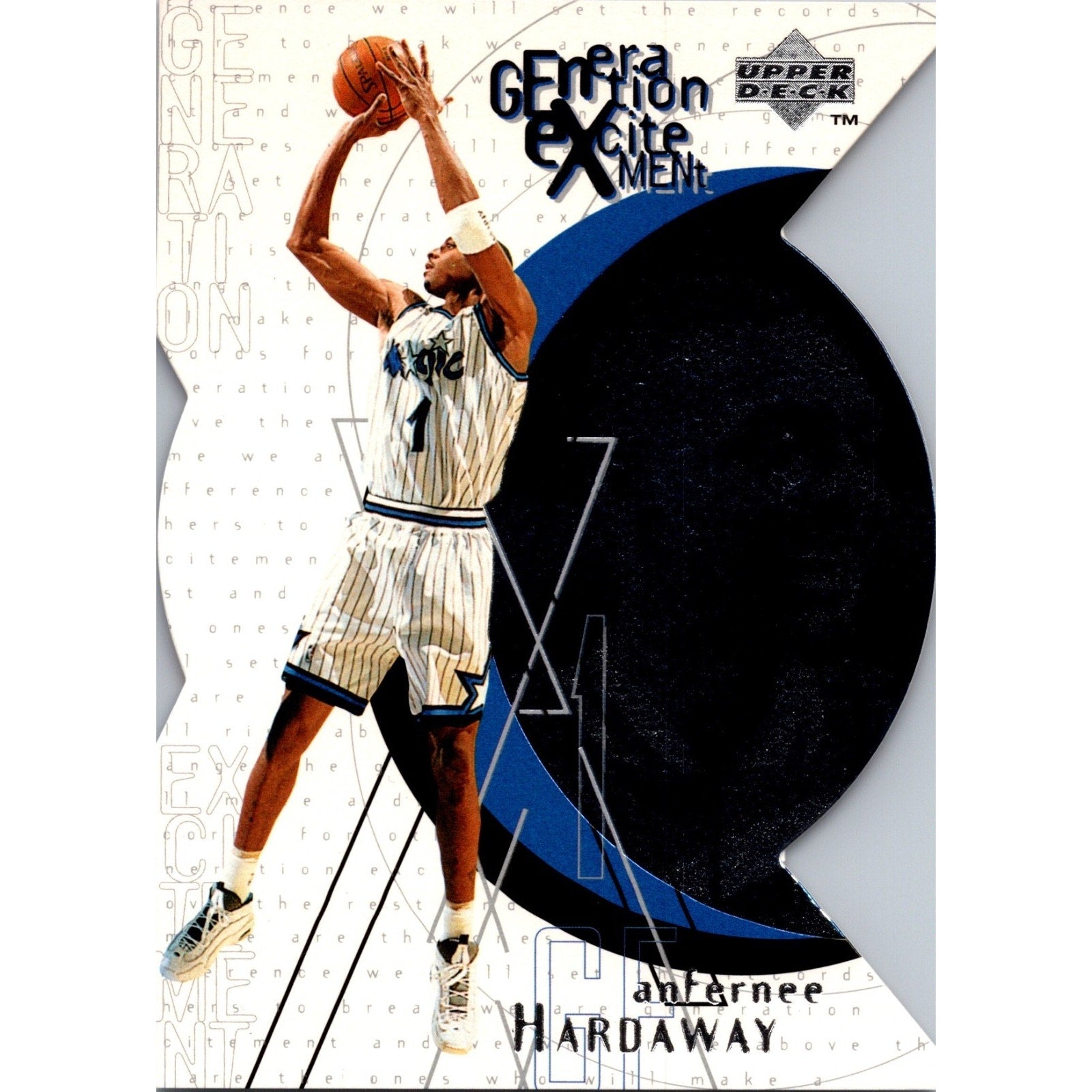 1996-97 Upper Deck Generation Excitement Die-Cut Anfernee Hardaway #G12 Magic