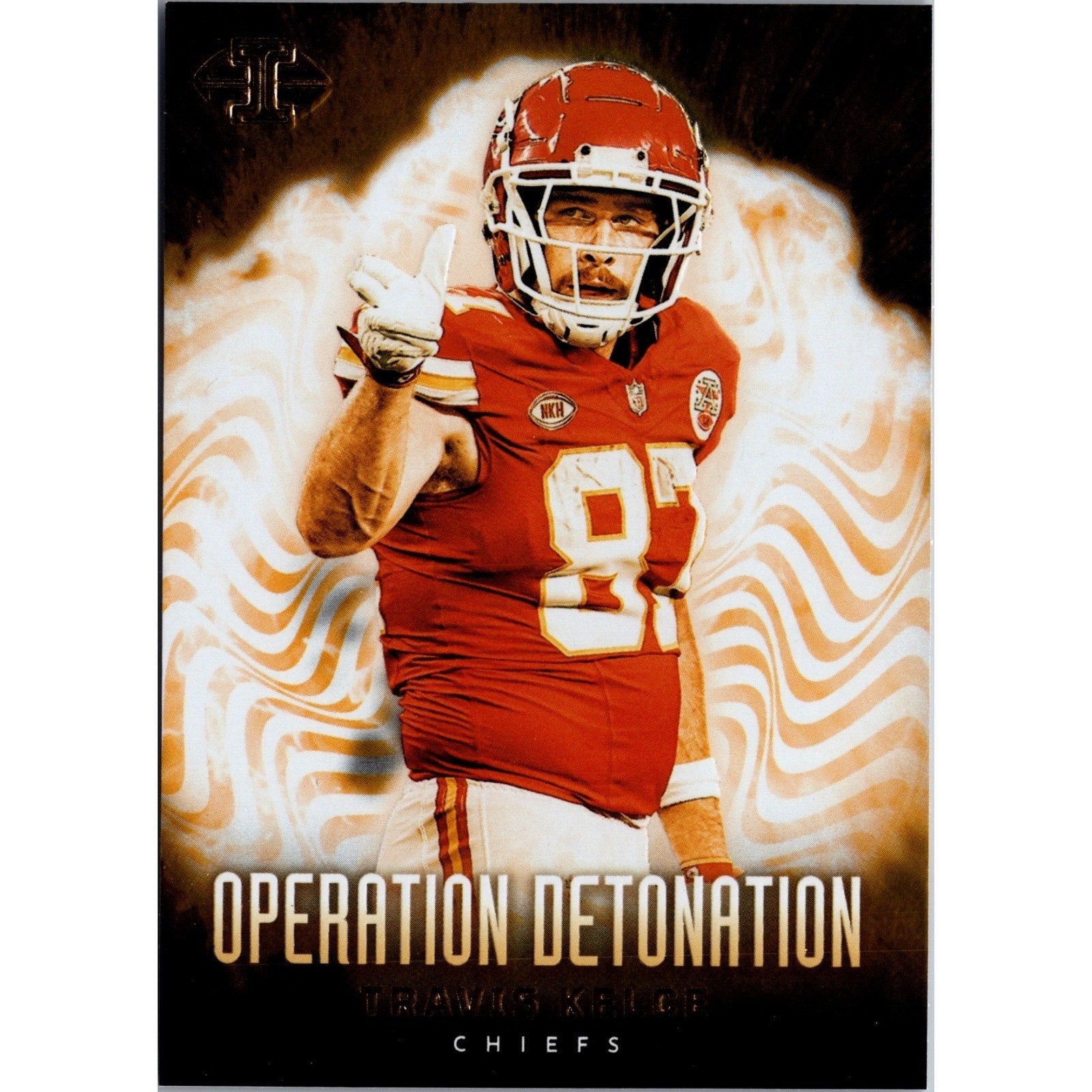 Travis Kelce 2023 Panini Illusions #14 Operation Detonation Kansas City Chiefs
