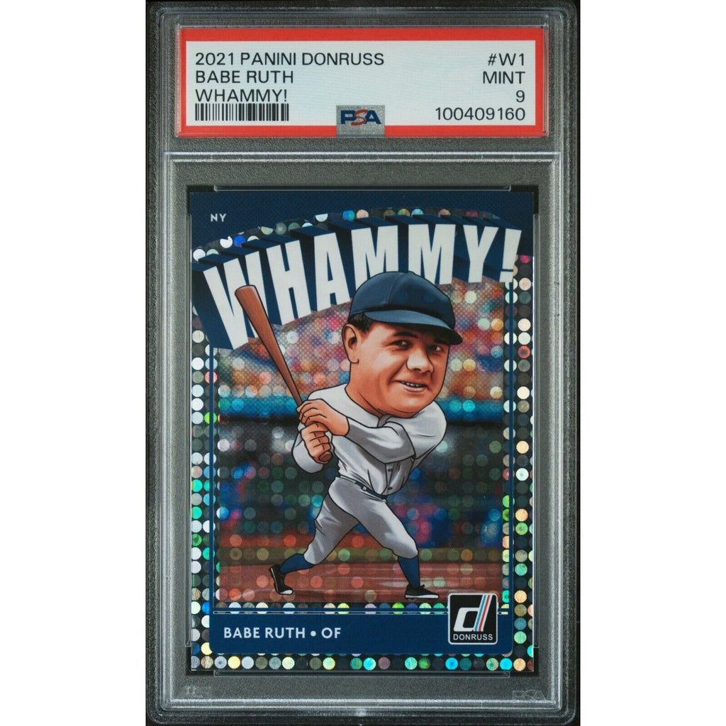 2021 PANINI DONRUSS WHAMMY! #W1 BABE RUTH Yankees PSA 9 Mint Baseball MLB HOF