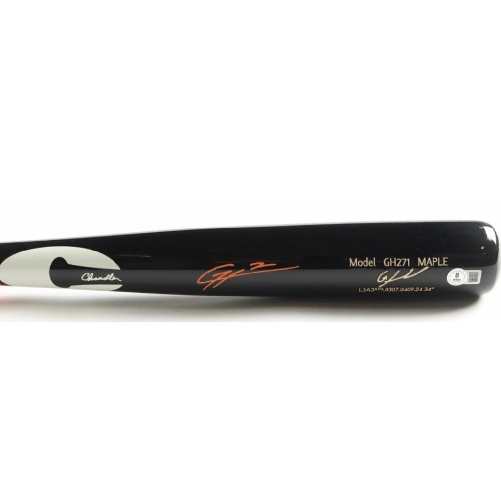 Gunnar Henderson Signed Chandler Player Model Baseball Bat Beckett Orioles