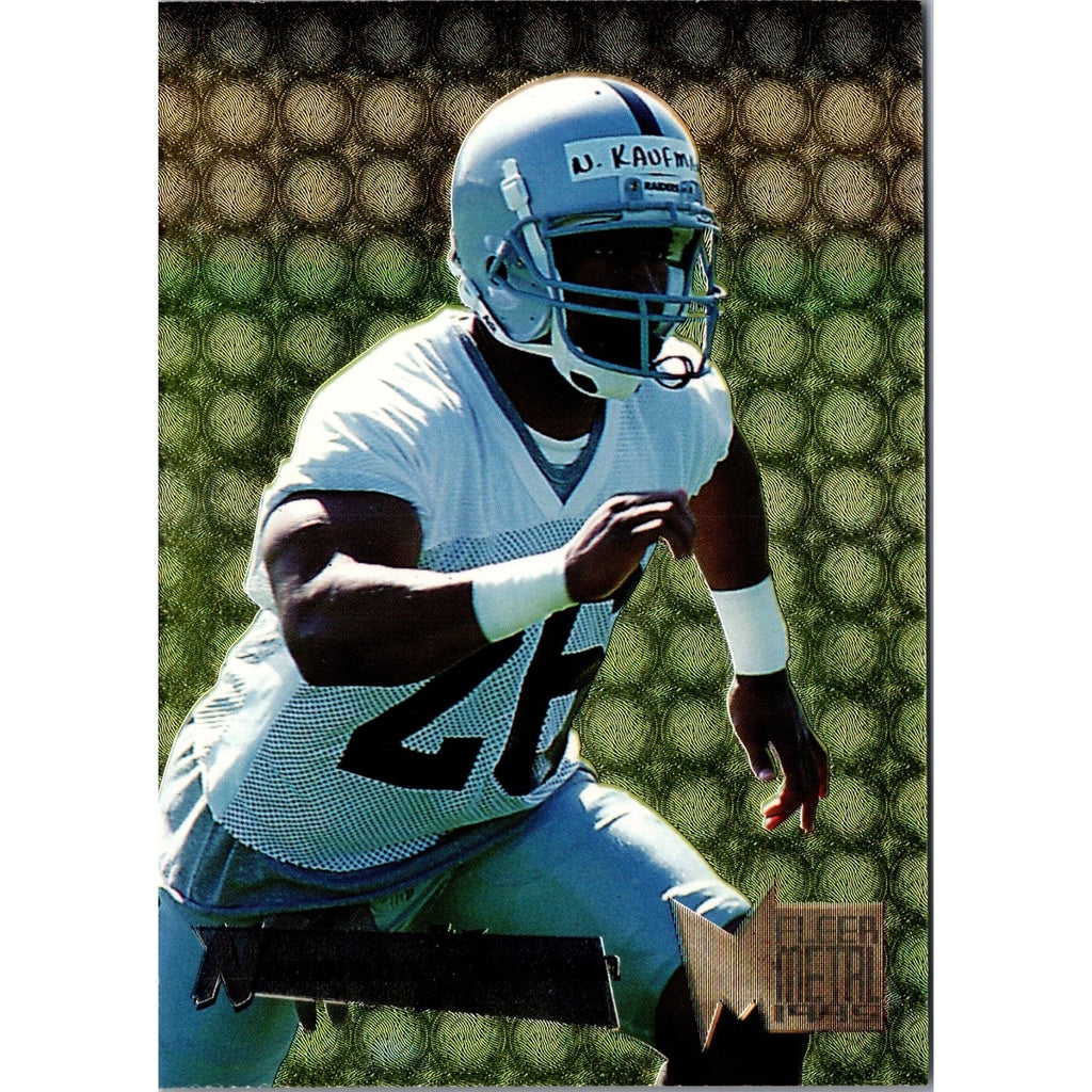 Napoleon Kaufman 1995 Fleer Metal #141 Rookie RC Washington Huskies Raiders