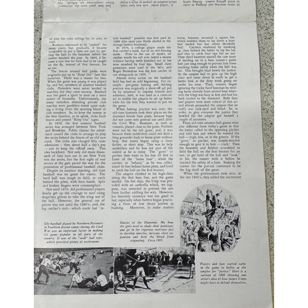 1950 WORLD SERIES STARS PICTORIAL POSTER RARE ALL-TIME BABE RUTH EXIDE NEWS