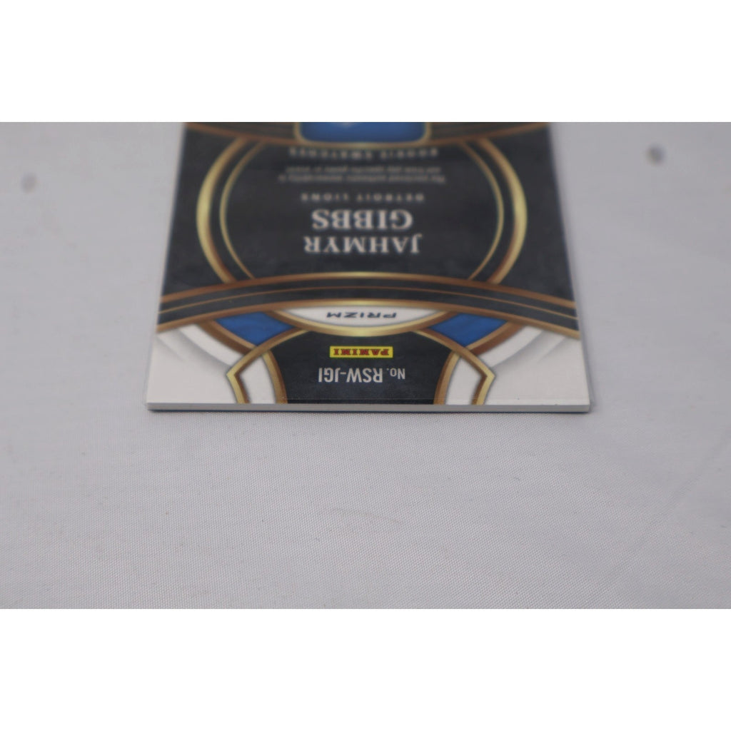 2023 Panini Select - Rookie Swatches Jahmyr Gibbs #RSW-JGI Red Prizm RC Mint