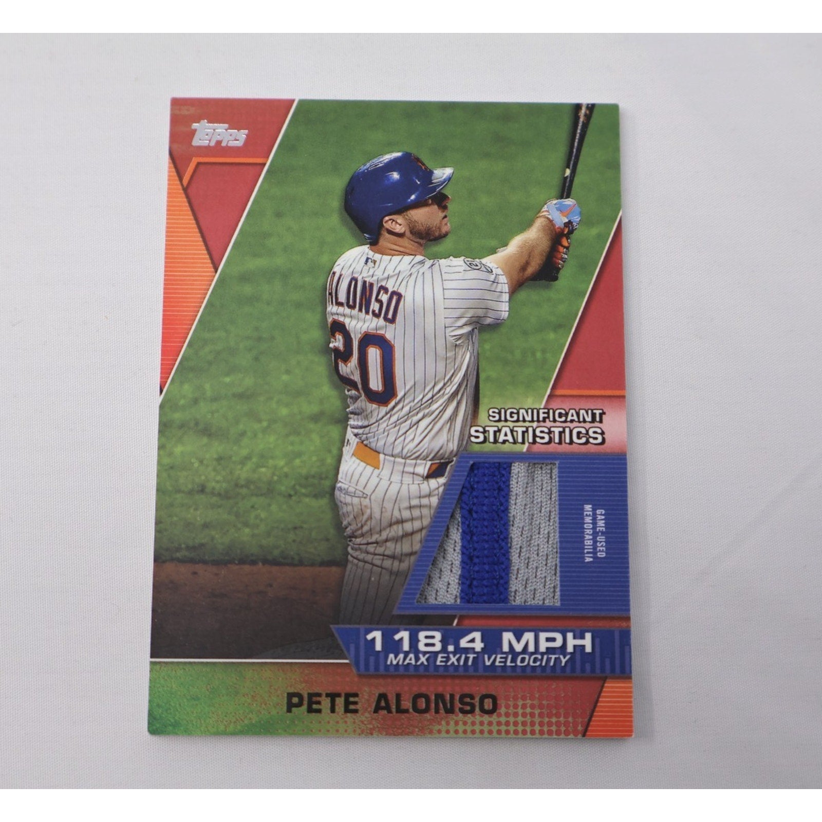 Pete Alonso 2021 Topps Significant Statistics Relic 14/25 #SSR-PA NM+