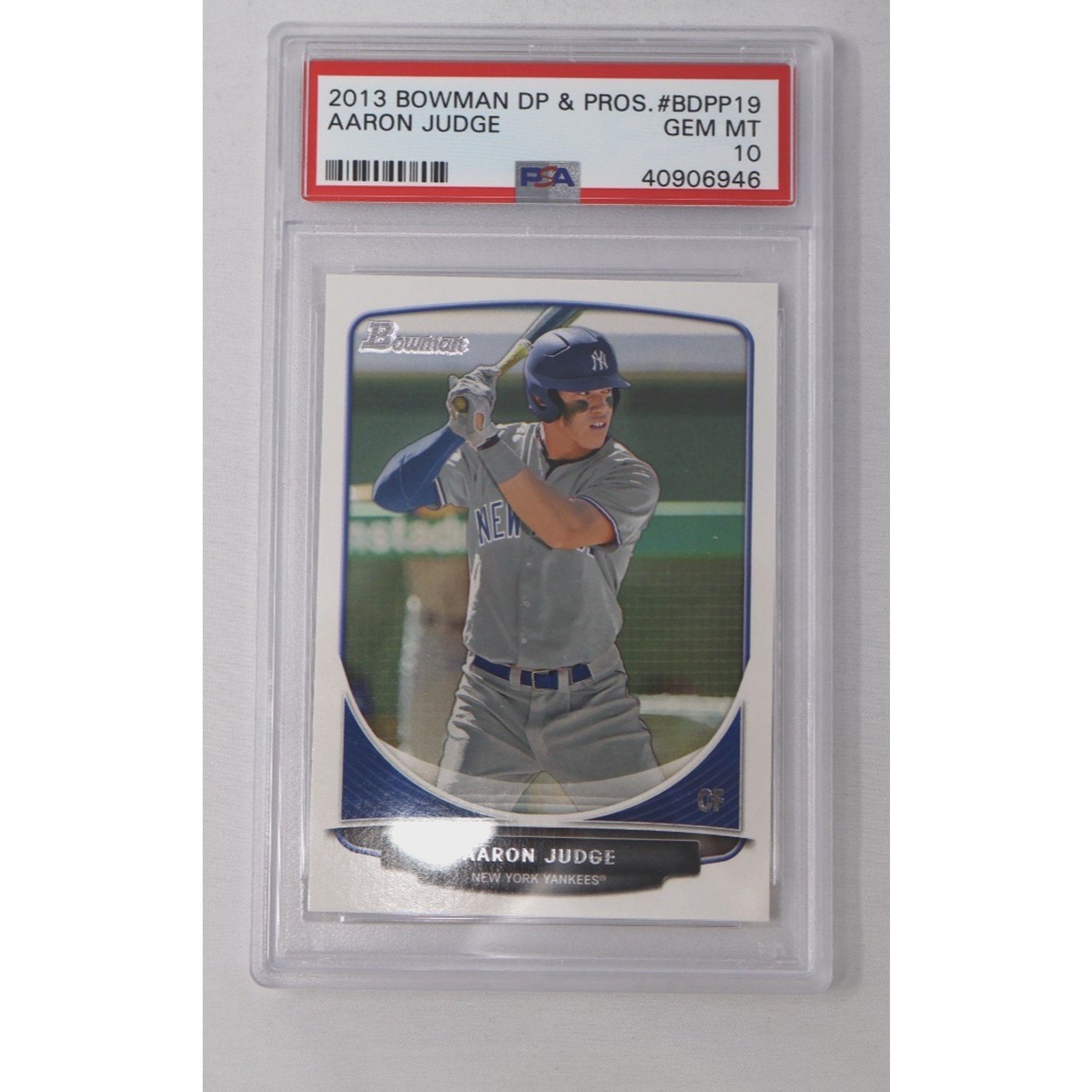 Aaron Judge 2013 Bowman Draft Picks & Prospects #BDPP-19 PSA 10 Gem Mint