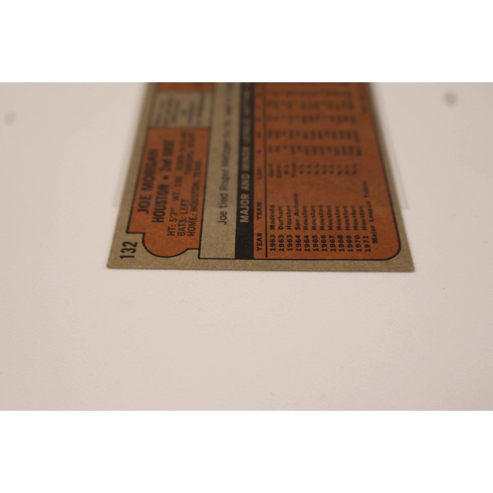 Joe Morgan 1972 Topps #132 Great Surface Vintage St. Louis Cardinals