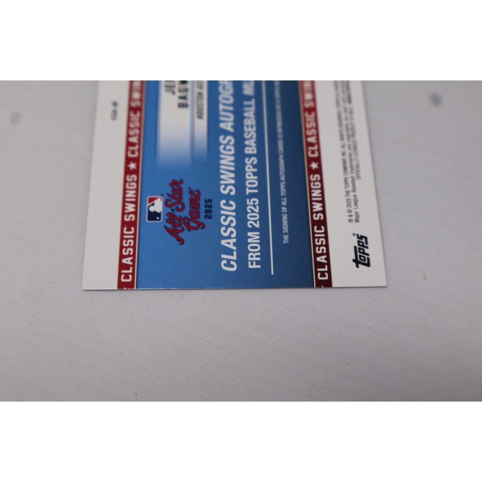 Jeff Bagwell 2025 Topps All-Star Game Classic Swings Auto Red Foil /5 #CSA-JB