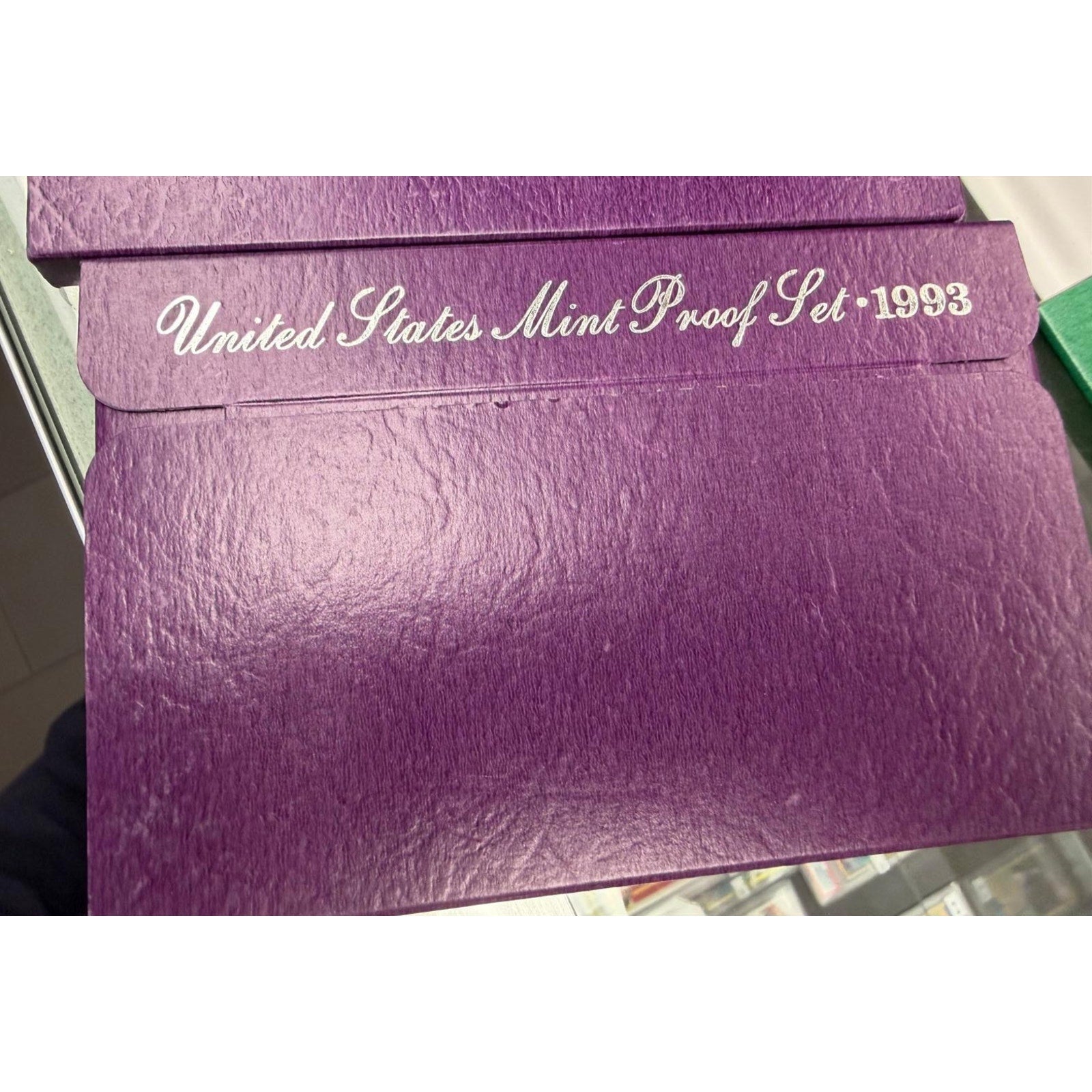 1993 United States Mint Proof Set Original U.S. Mint Coin Collection Purple Case