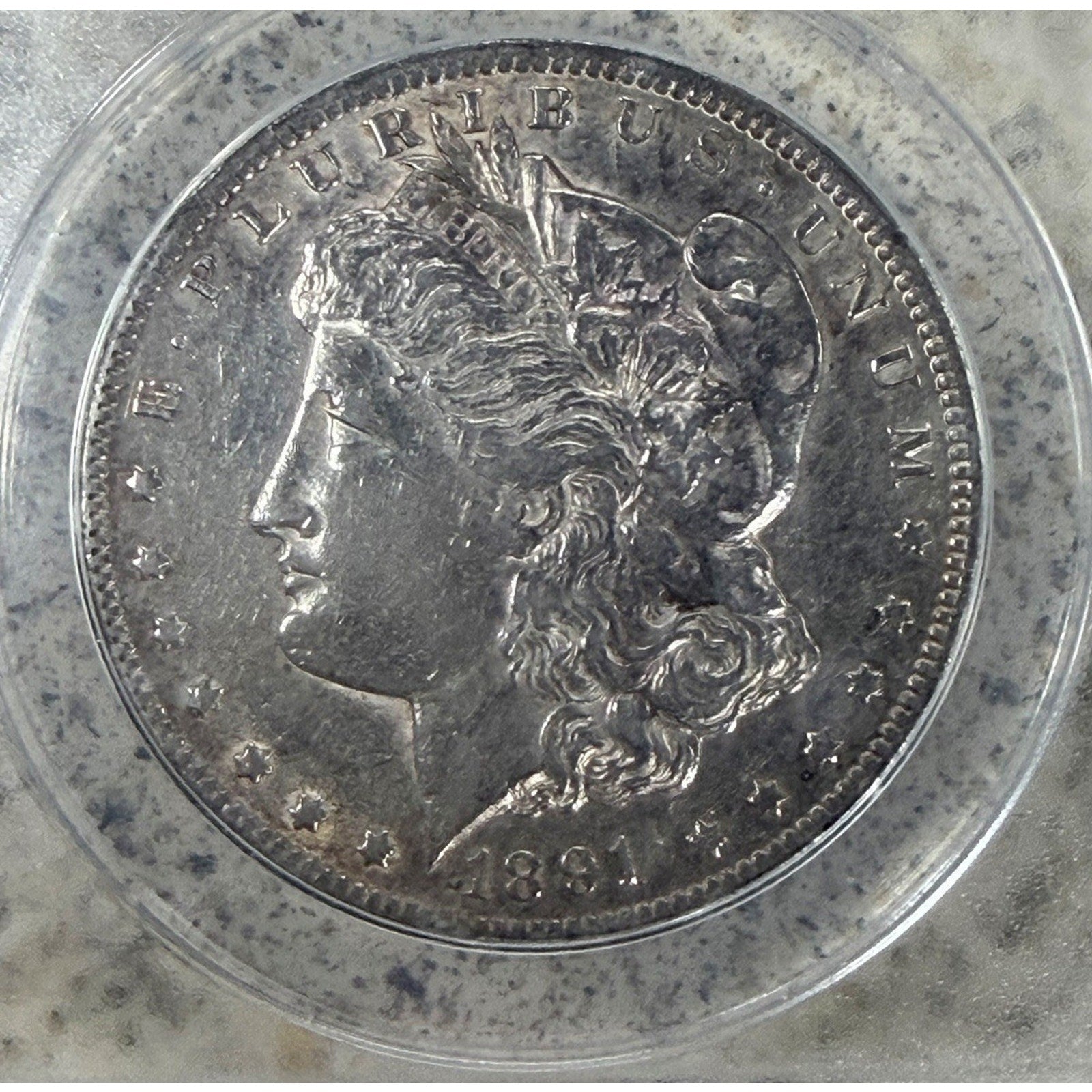 1891-CC Morgan Silver Dollar Nice AU Details Eye Appeal Nice Strike