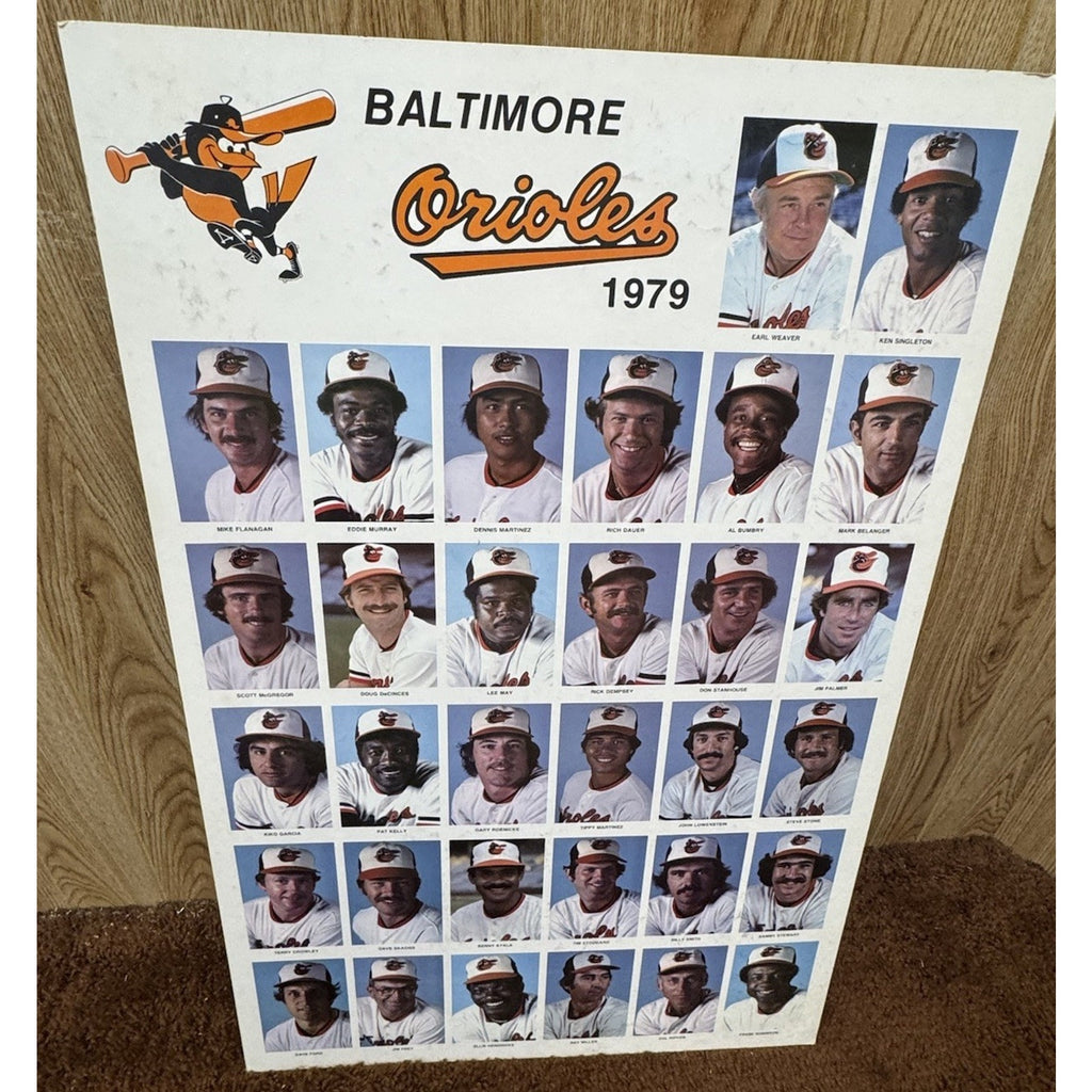 1983 BALTIMORE ORIOLES Team Head Shots Poster 22 x 33 1/2 ALTOBELLI PALMER