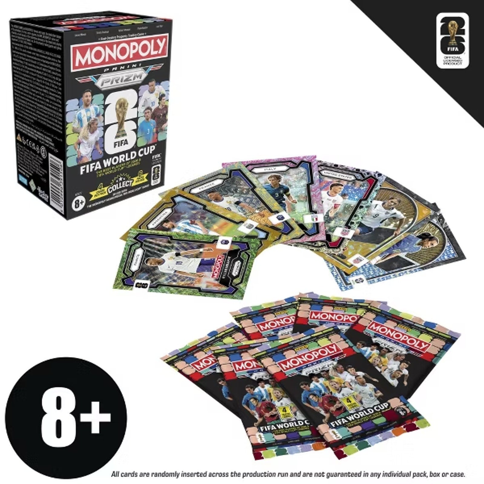 Lot Of 5 2026 Panini Prizm Monopoly FIFA World Cup Blaster Box - FACTORY SEALED