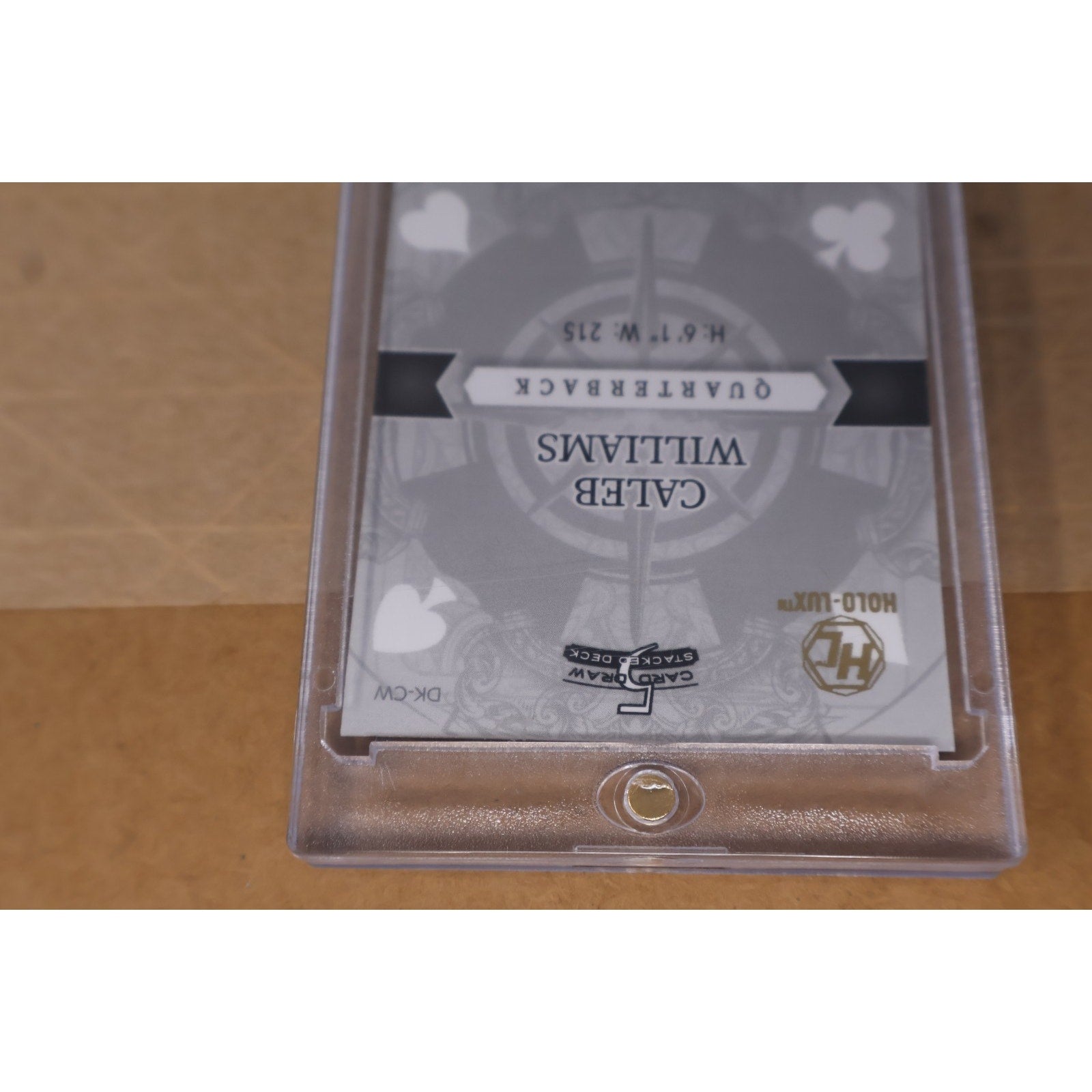 Caleb Williams 2023 Wild Card 5 Card Draw King Of Spades 1/1 #DK-CW USC Trojans