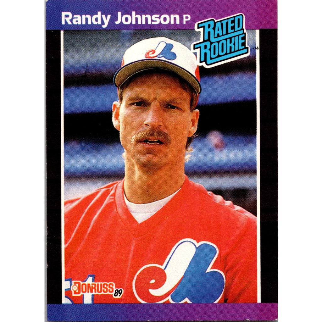 Randy Johnson 1989 Donruss #42 Rookie Montreal Expos NM