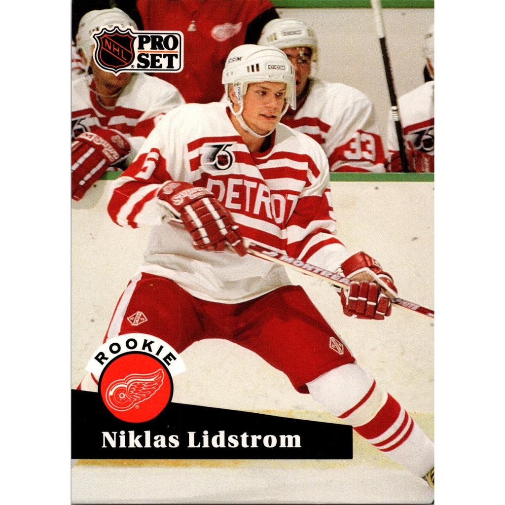 Niklas Lidstrom 1991-92 Pro Set Rookie Card #531 Detroit Red Wings RC