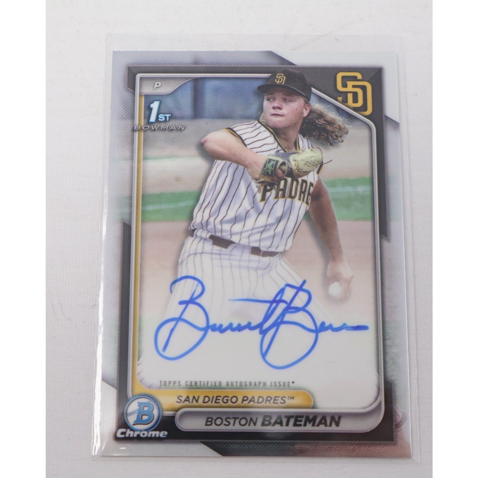 Boston Bateman 2024 1st Bowman Chrome Auto #CPA-BBA Signed Rookie Card RC