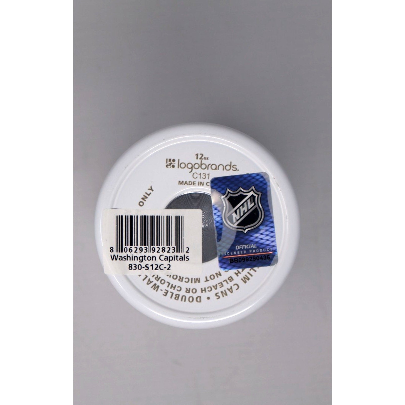 Washington Capitals 12oz Letterman Slim Can Cooler Coozie Double Wall Insulation