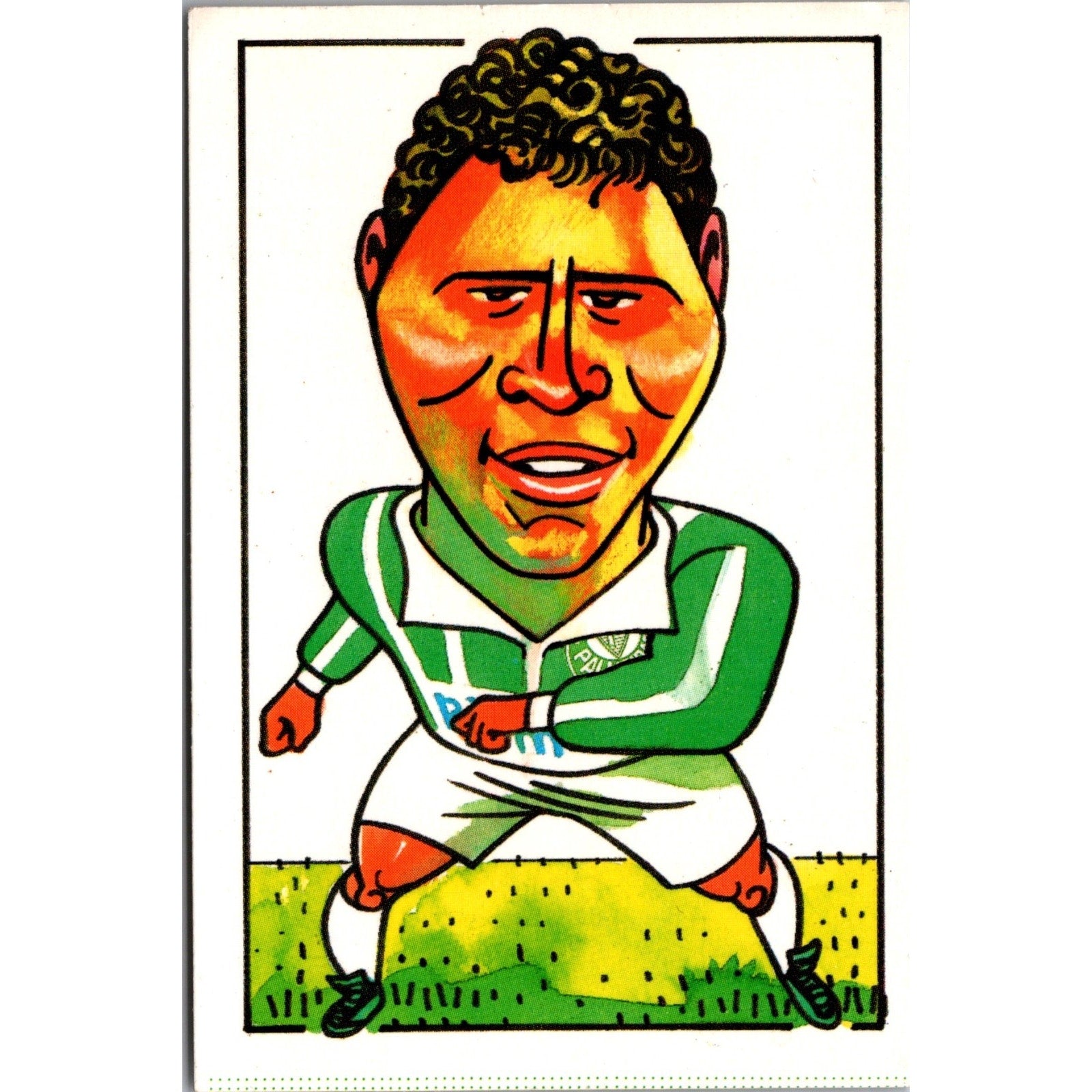 Palmeiras Soccer “Roberto Carlos” Trading Card 1994 Multi Editora Caricature C28