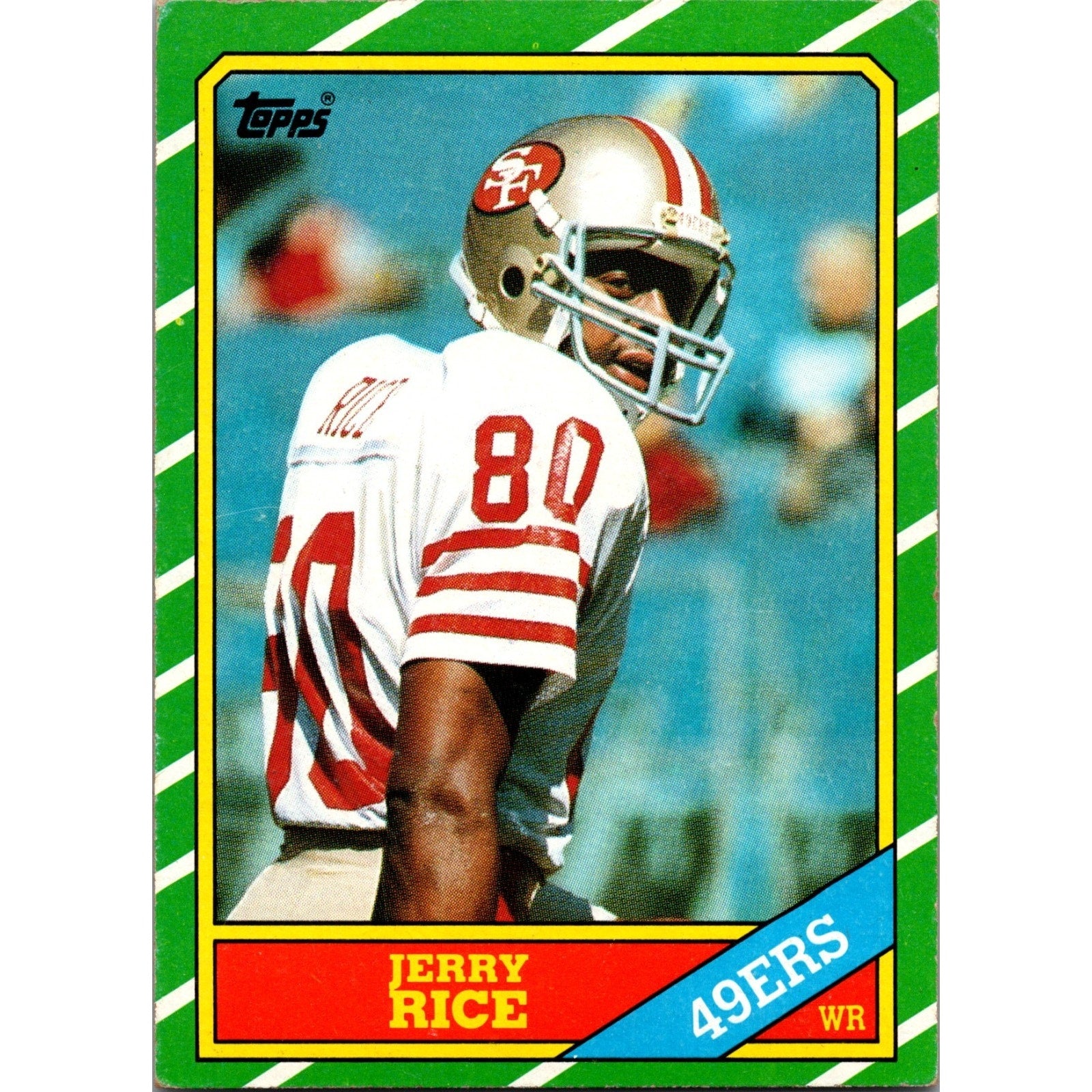 Jerry Rice 1986 Topps Rookie #161 RC EX+