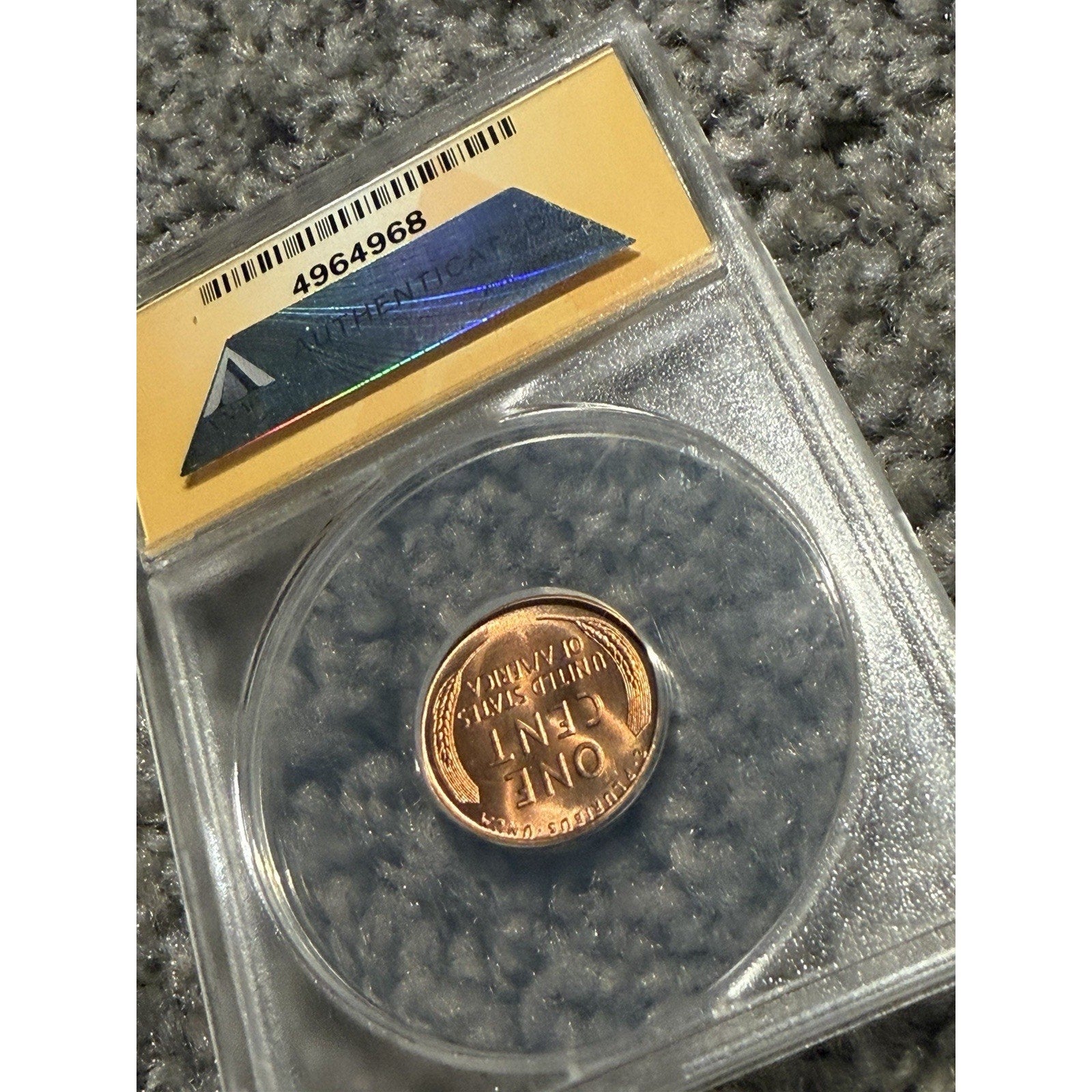 1955-S 1c Lincoln Penny Cent Anacs MS66 RED San Francisco Mint USA