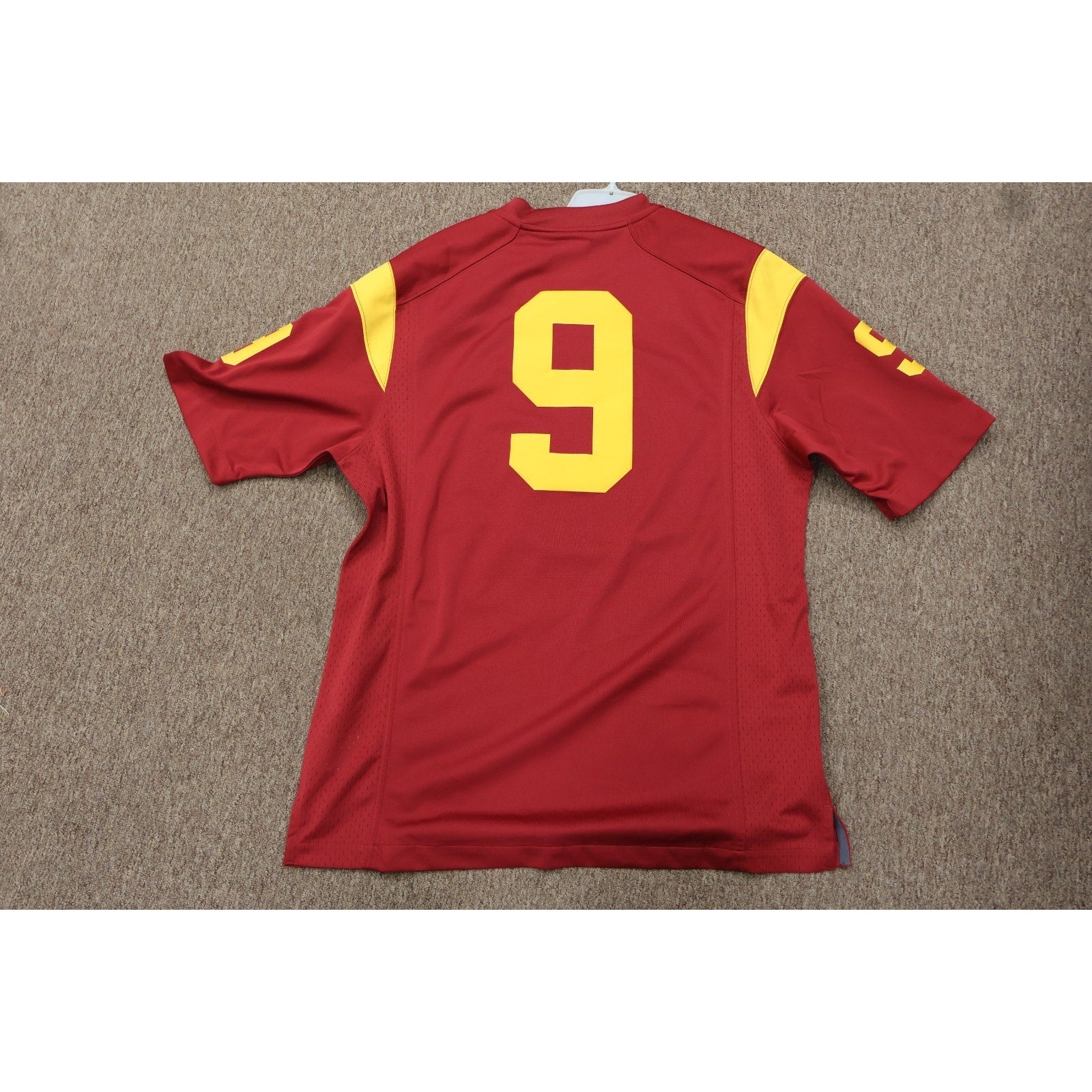 Nike USC Trojans Football Jersey Carson Palmer #9 Men's L Red/Yellow Stitched
