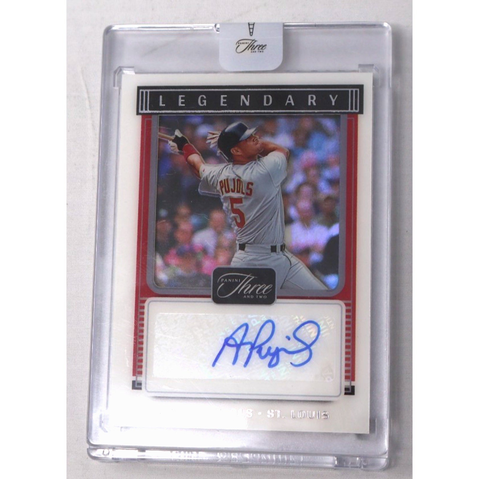 Albert Pujols 2022 Panini Three And Two Legendary Auto /25 #LS-AP Mint
