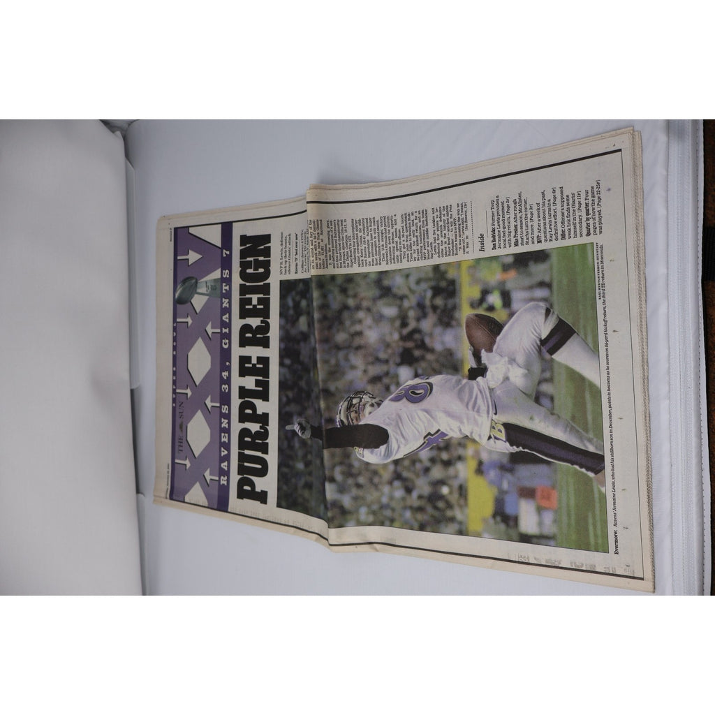 Baltimore Ravens 2001 NFL Champs Set Of 3 Headlines/ Commemorative Newspapers