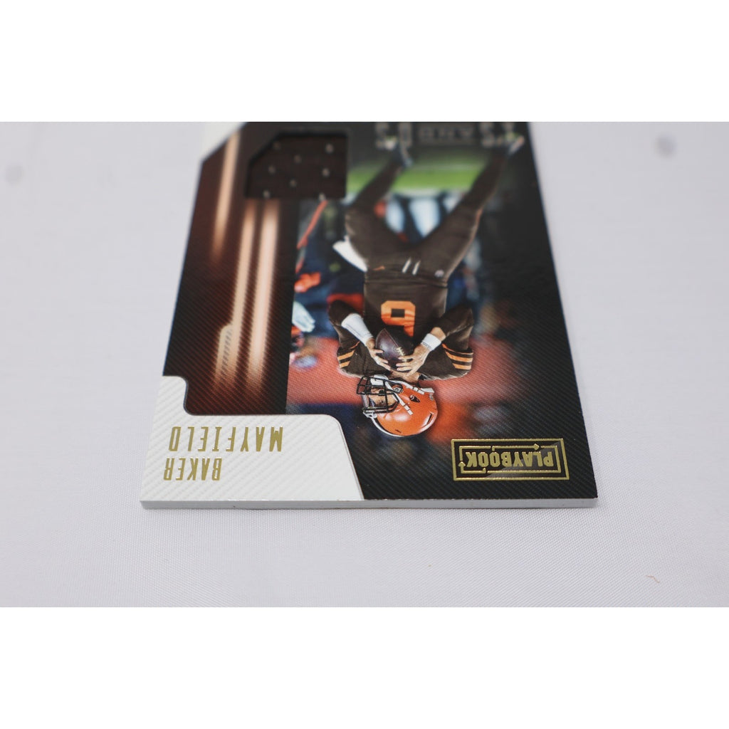 Baker Mayfield 2018 Panini Playbook Football X’s and O’s Rookie Patch Card #2 RC