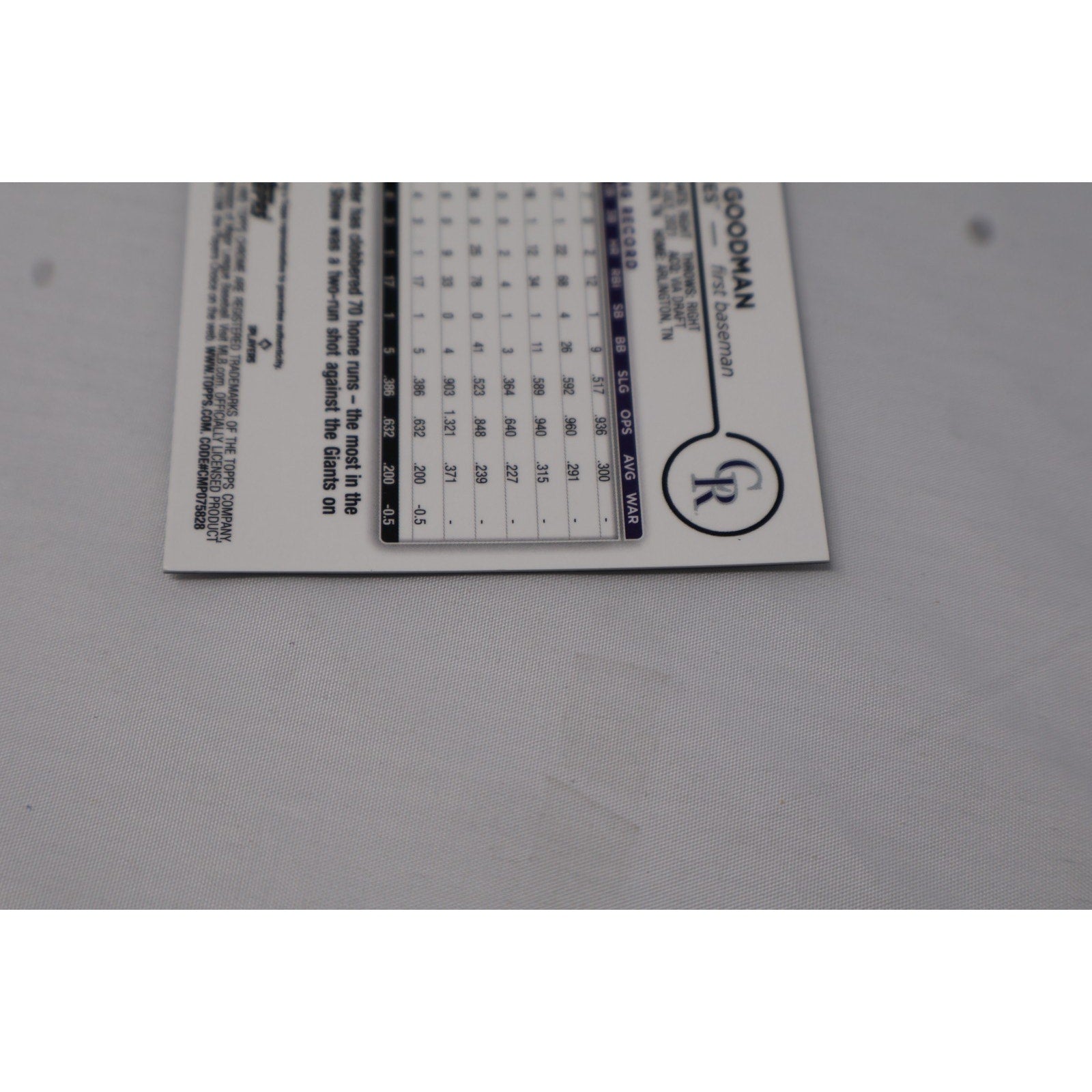 2024 Topps Chrome - Hunter Goodman #RA-HG Rookie Auto (RC) Mint