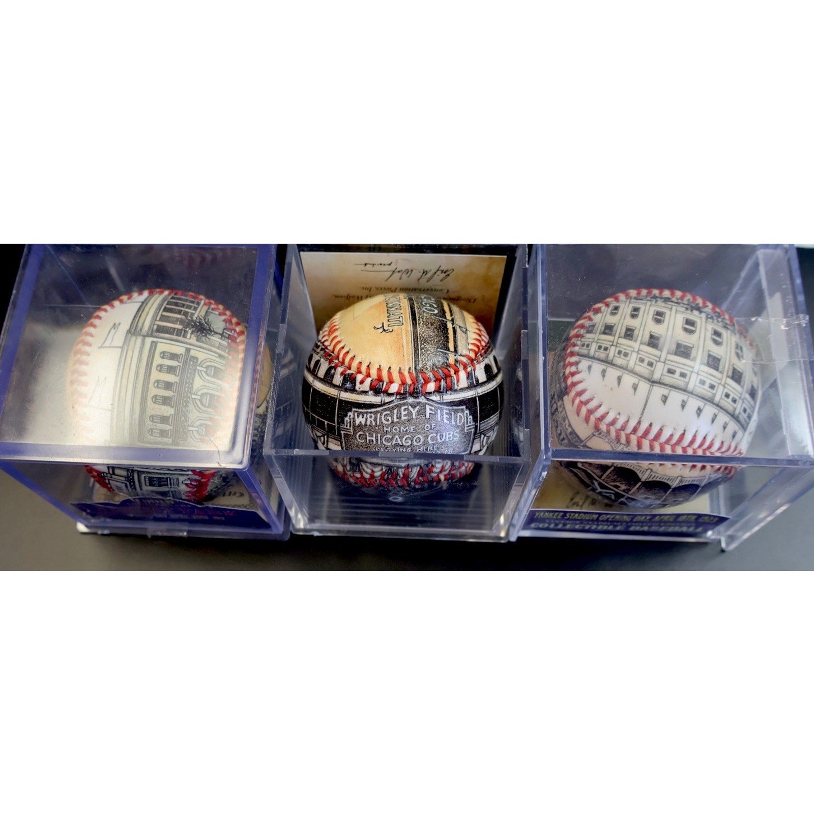 Limited Edition Fenway, Wrigley Field and Yankee Stadium Opening Day Baseballs