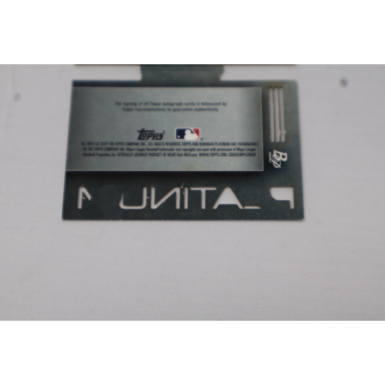 Grayson Rodriguez 2020 Bowman Platinum Die-Cut Autograph SerialNumbered /50