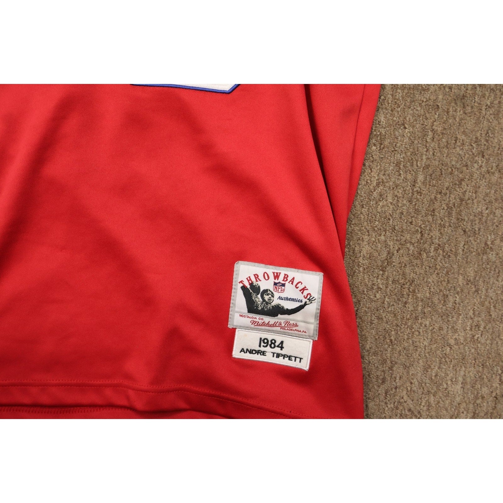 Andre Tippett 1984 New England Patriots Mitchell & Ness Jersey Mens 54 W/ Patch