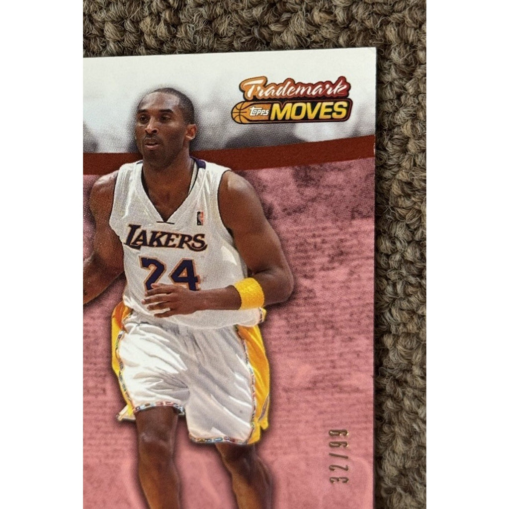 2007 Kobe Bryant Trademark Moves Topps #24 Los Angeles Lakers /99 HOF GOAT