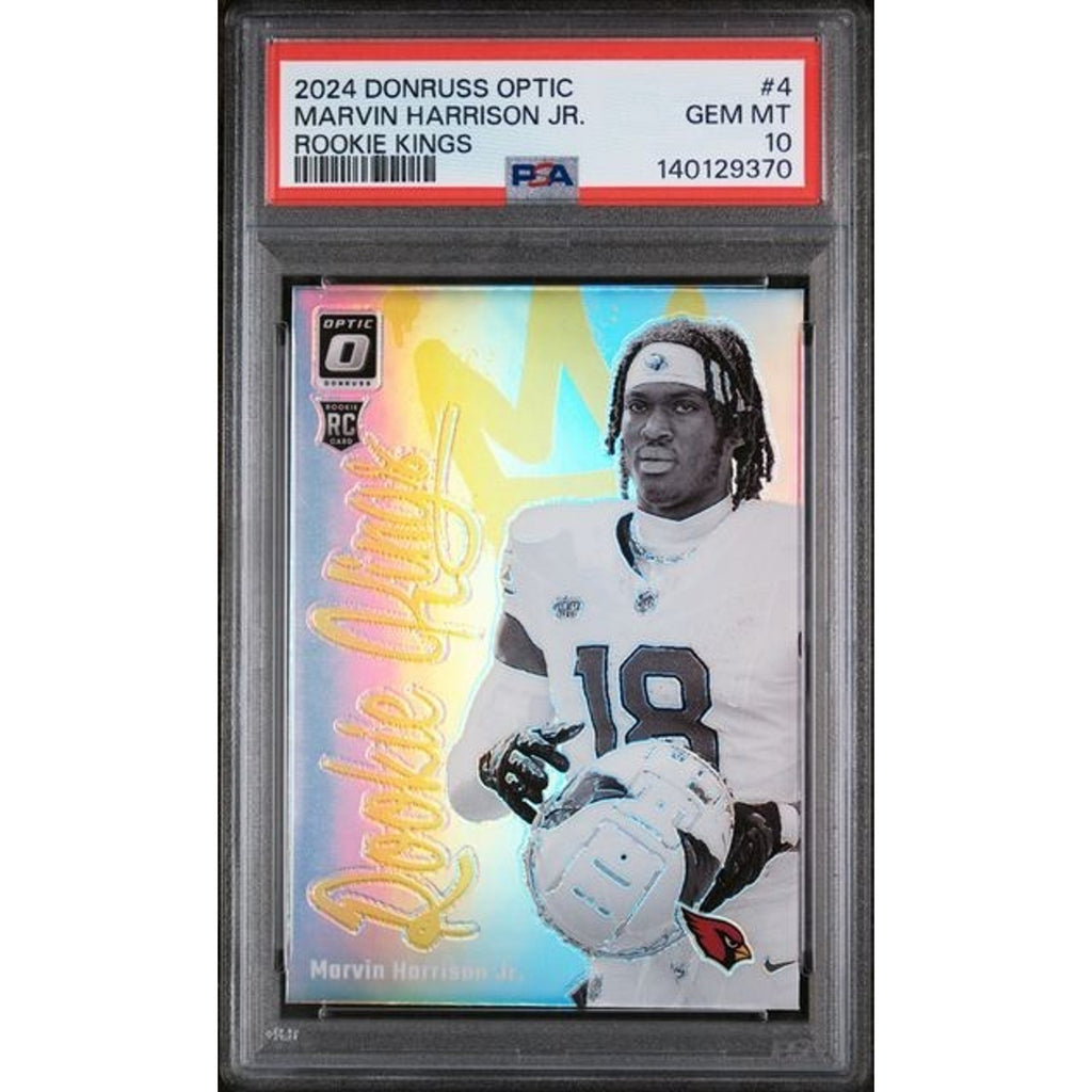 Marvin Harrison Jr 2024 Donruss Optic Rookie Kings RC #4 PSA 10 Gem MT