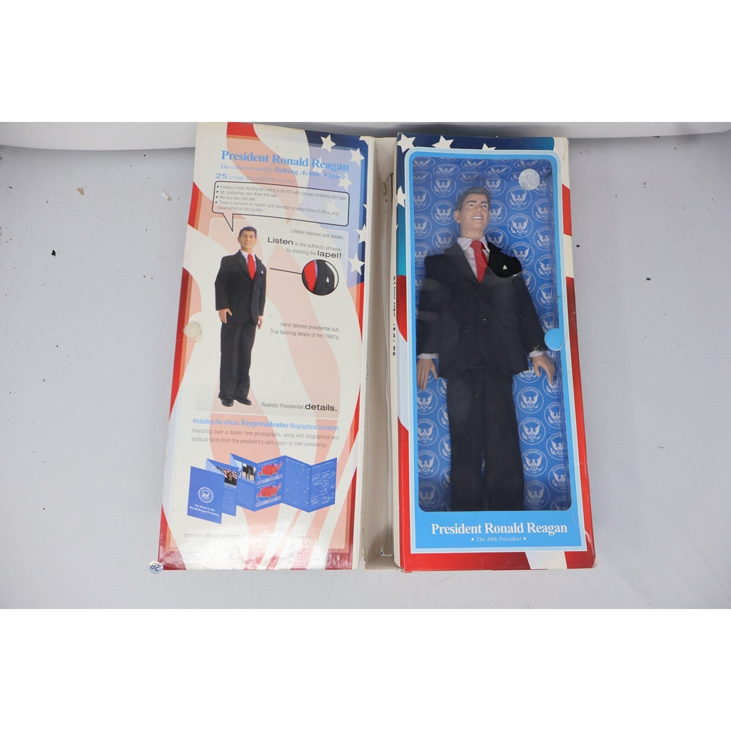 Ronald Reagan Talking Action Figure Doll In Box