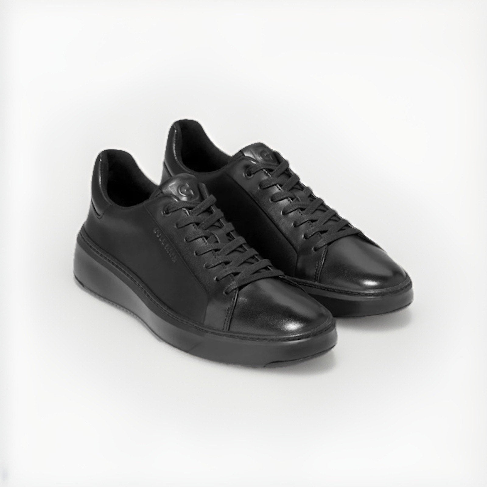Cole Haan Men’s GrandPro Topspin Black Leather Sneakers Casual Dress Size 10 M