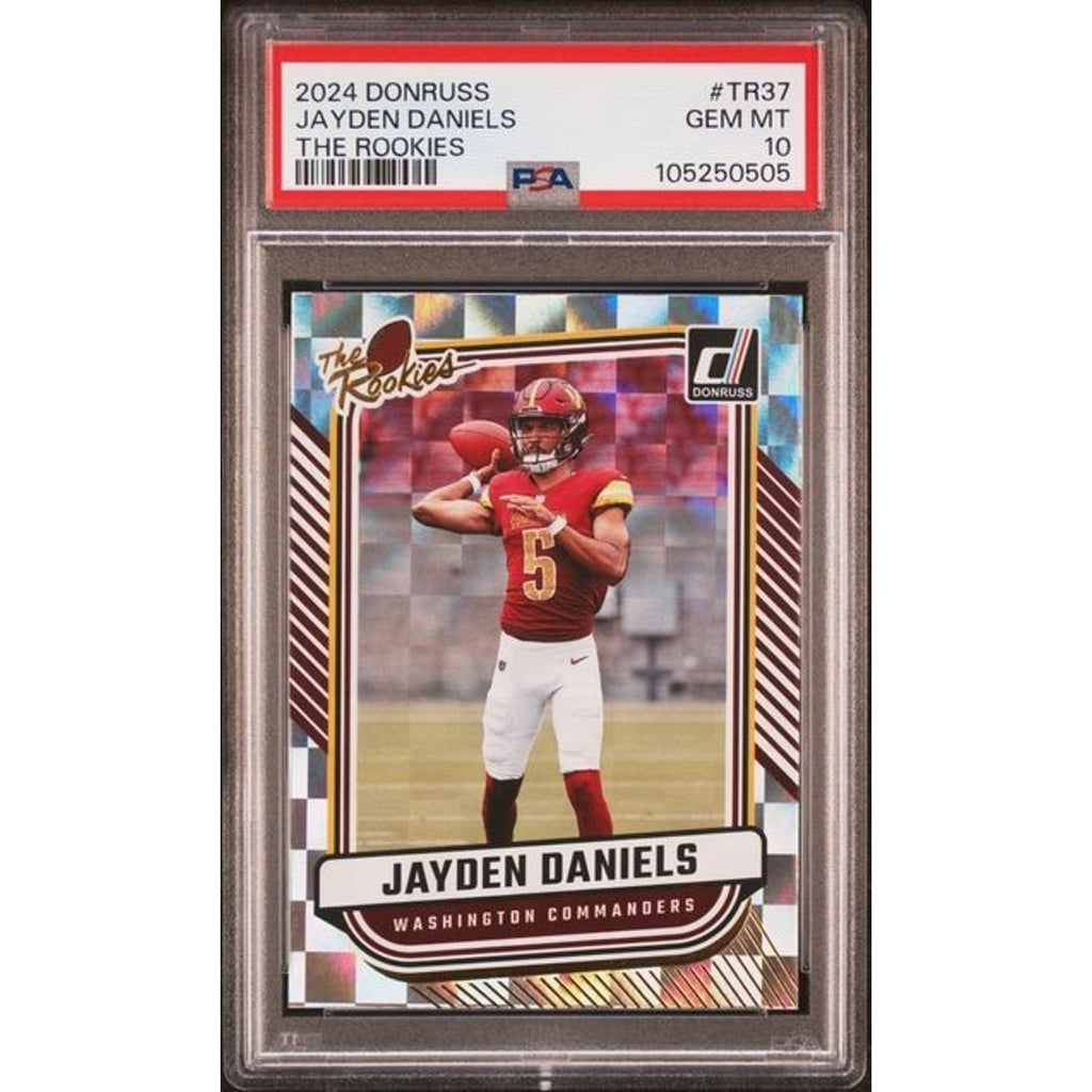 Jayden Daniels 2024 Donruss The Rookies #TR37 PSA 10