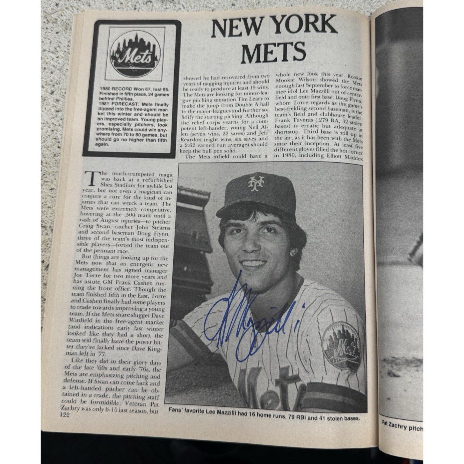 1980 Popular Sports Baseball Magazine 18 Players Auto Carlton Brett Mcgraw Parke