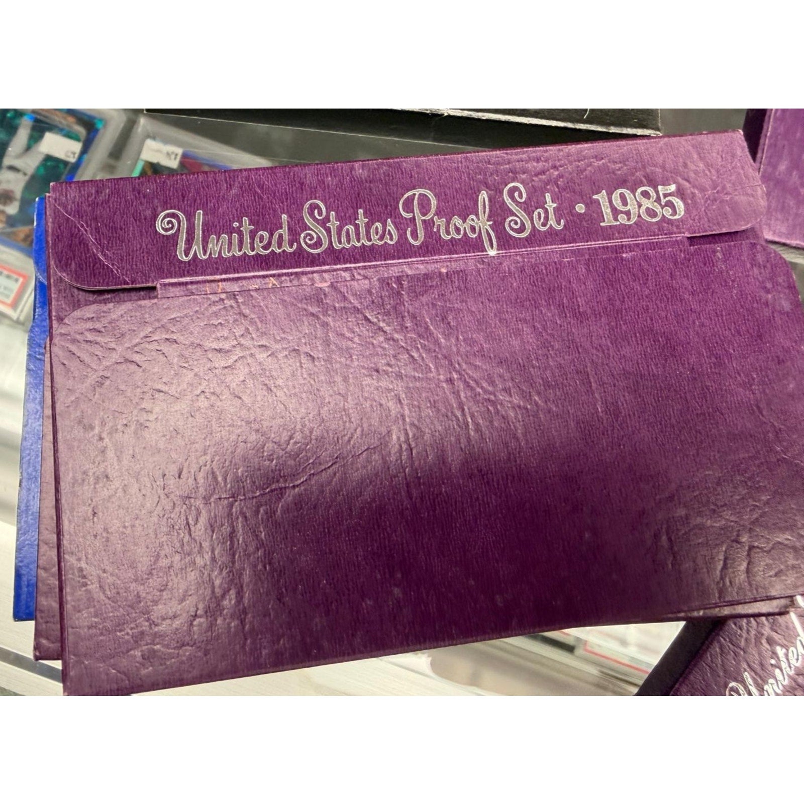 1985 United States Proof Set Original U.S. Mint Coin Collection Purple Case