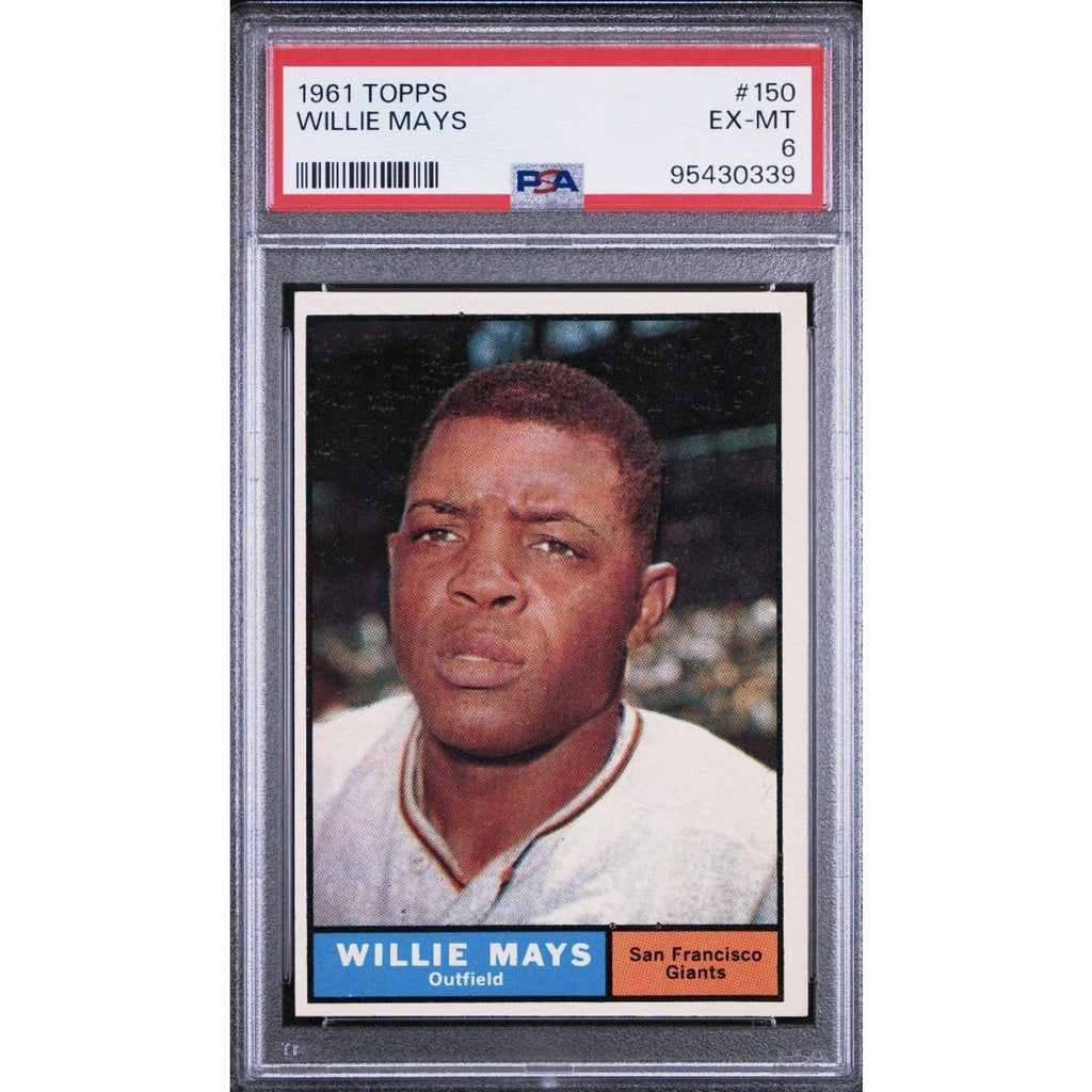 1961 Topps Willie Mays #150 PSA 6 EX-MT HOF Giants