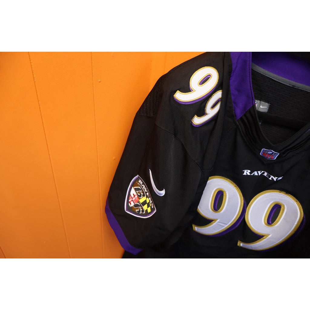 Paul Kruger On Field Jersey Art Model Patch Nike Size 56 Ravens Equipment NFL