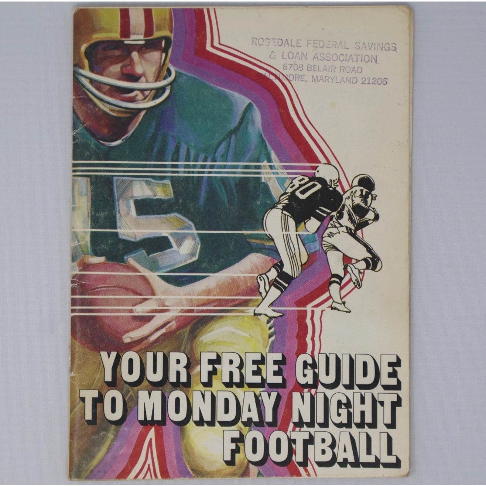 1977 Monday Night Football Guidebook Team By Team Report Good Condition See Pics