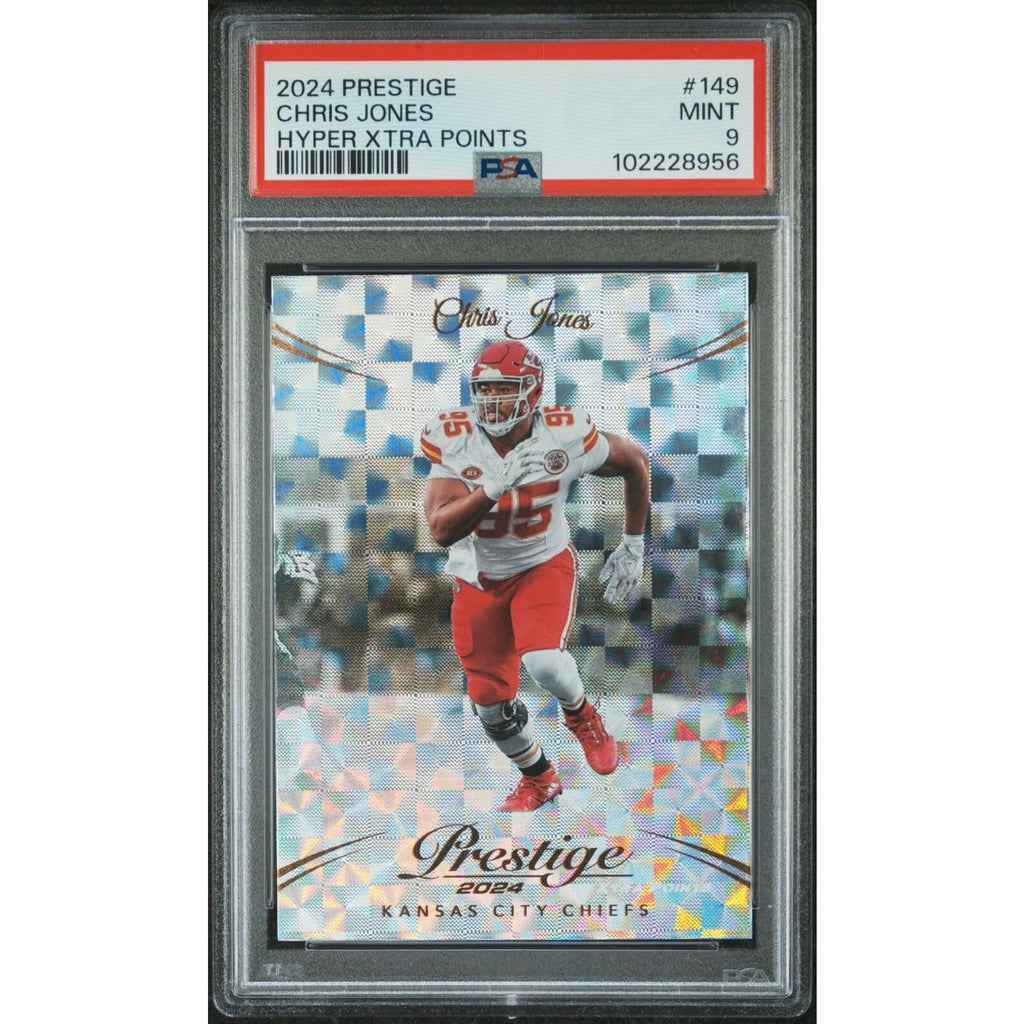 2024 Panini Prestige Xtra Points Hyper Chris Jones #149 PSA 9 Mint Chiefs NFL