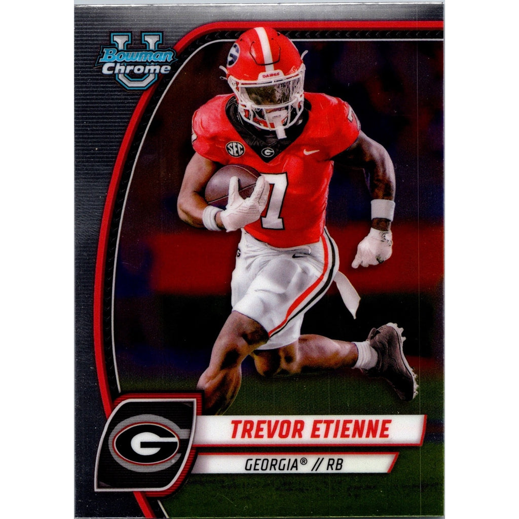 Trevor Etienne 2024 Bowman U Chrome #177 Georgia Bulldogs