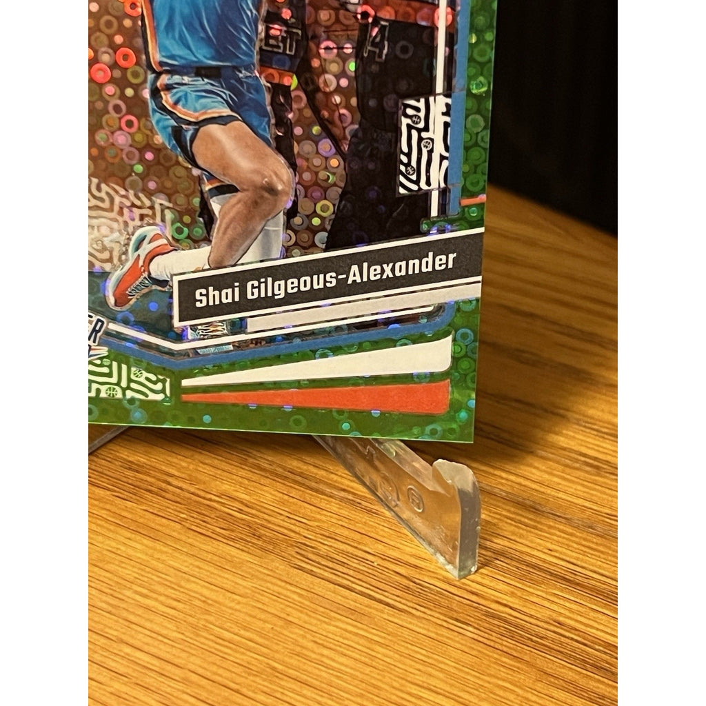 2023 Donruss Optic #104 Shai Gilgeous-Alexander Green Disco Fast Break Prizm /5