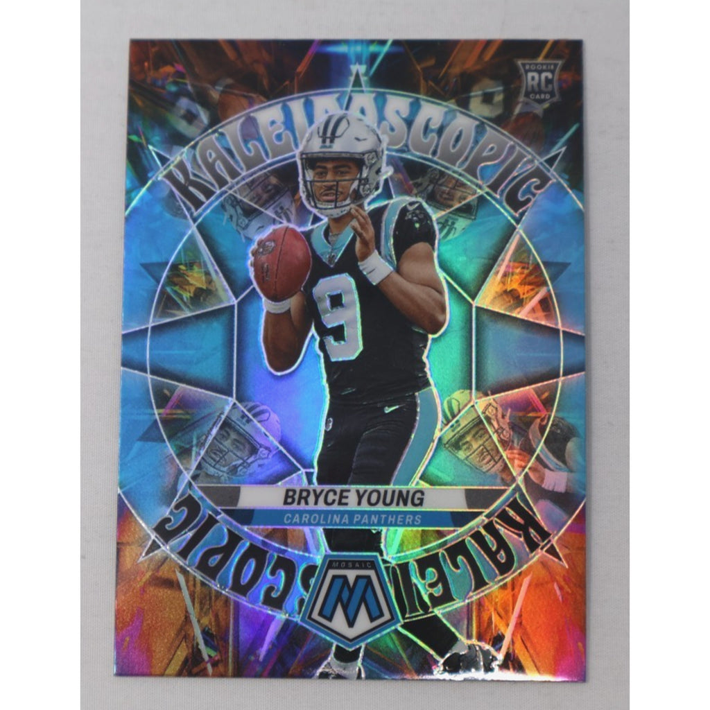 Bryce Young 2023 Panini Mosaic Rookie Kaleidoscopic SSP RC Panthers Case Hit