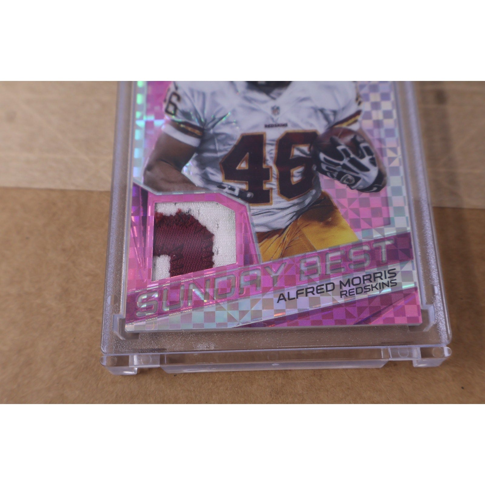 Alfred Morris 2015 Panini Spectra Sunday Best GU Jersey Card Pink Prizm /10