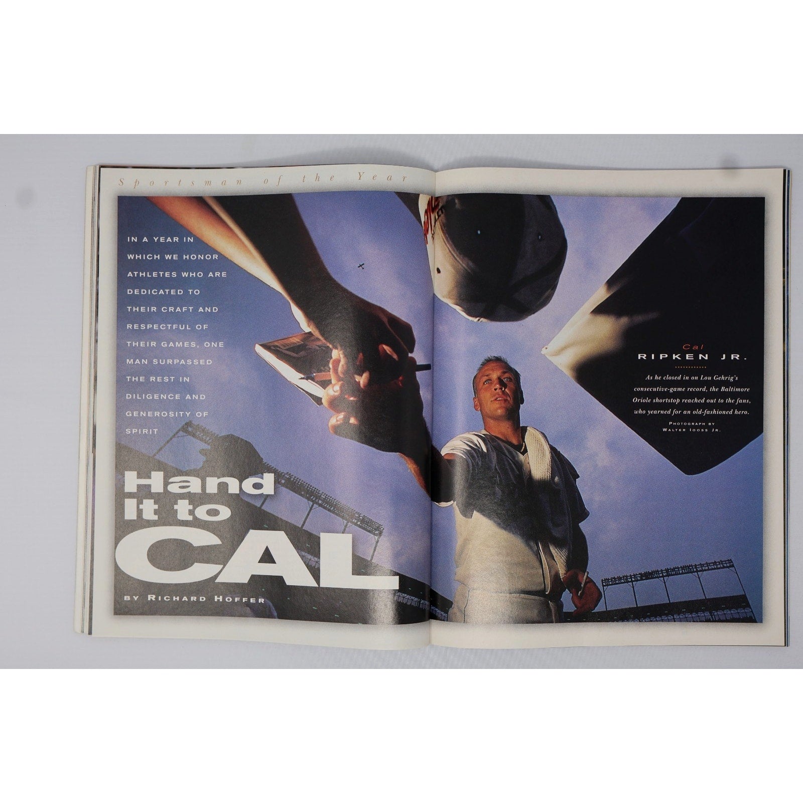 Sports Illustrated Cal Ripken Jr Lot Of 2 Cal Stands Alone/Sportsman Of The Year