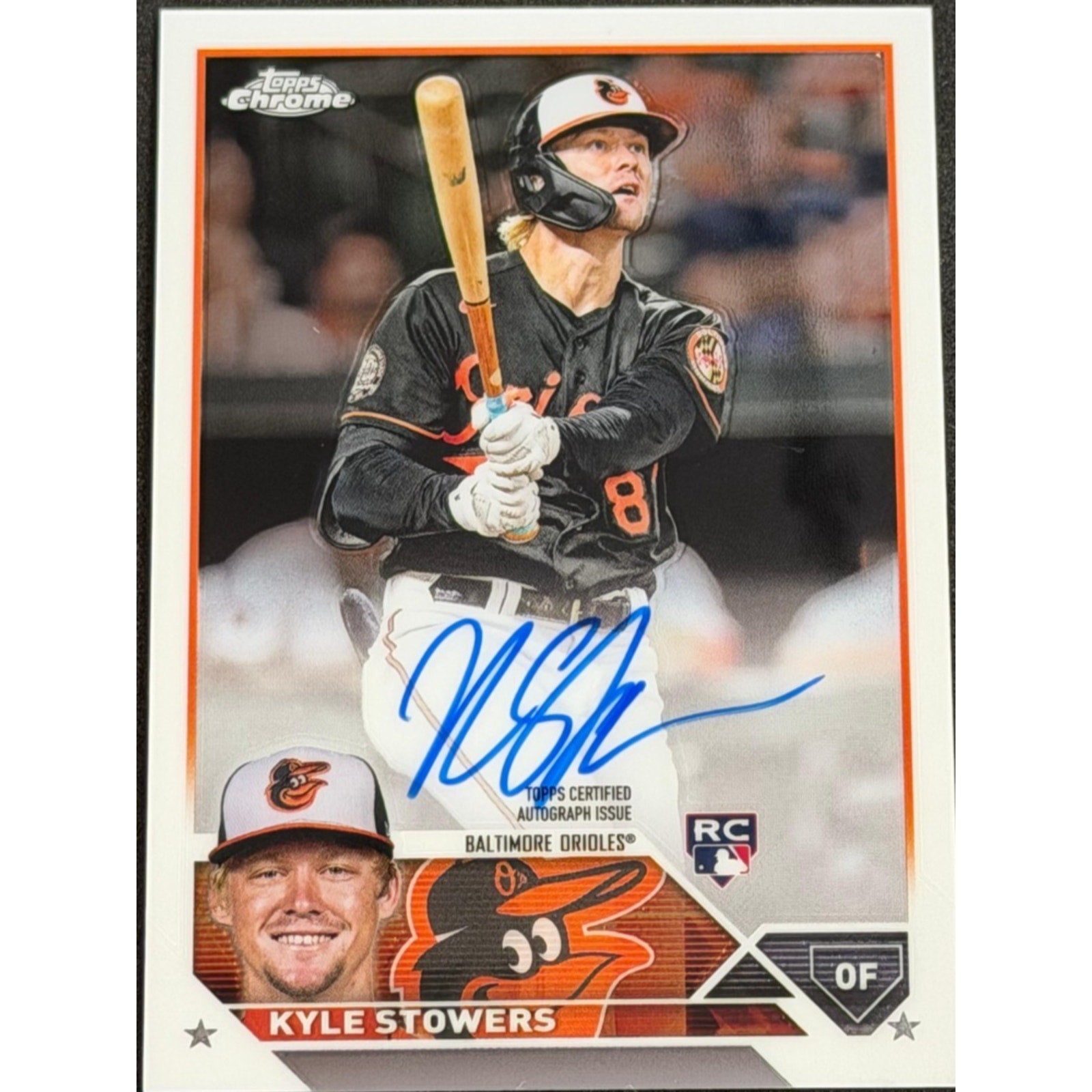 2023 Topps Chrome - Rookie Autographs Kyle Stowers #RA-KS (AU, RC)