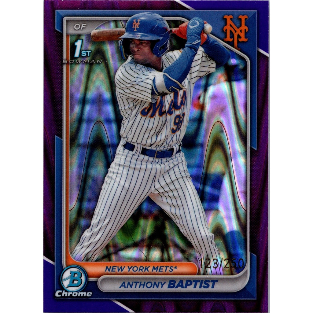 Anthony Baptist 2024 Bowman Chrome 1st #BCP-141 Purple Ray Wave Refractor /250
